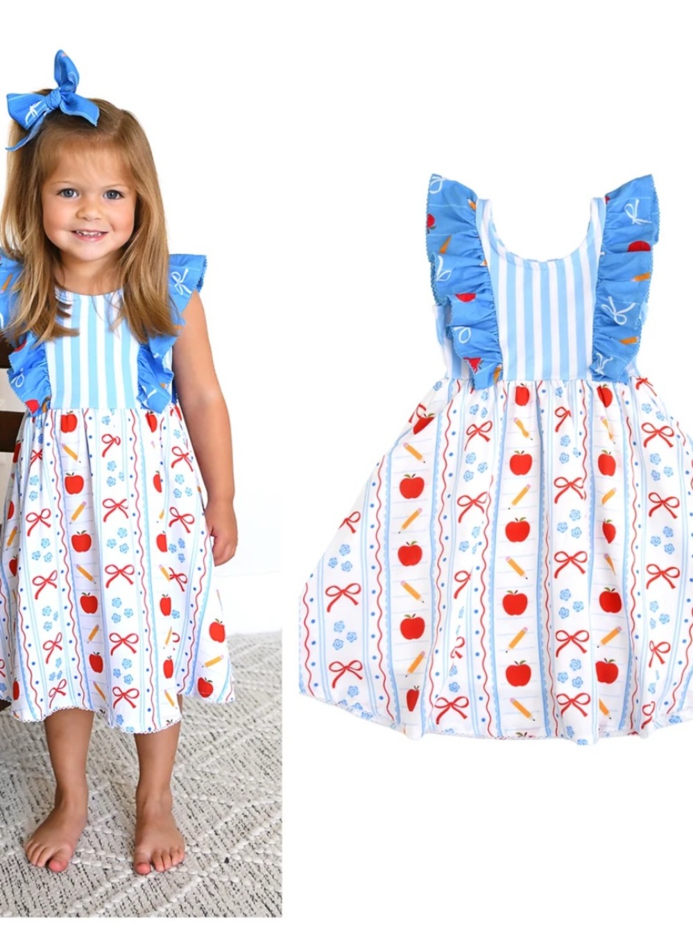 Macy RUFFLE TANK DRESS Back to School Kids Outfit